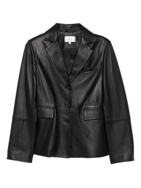 Loulou de Saison Aldo notched-lapel leather jacket