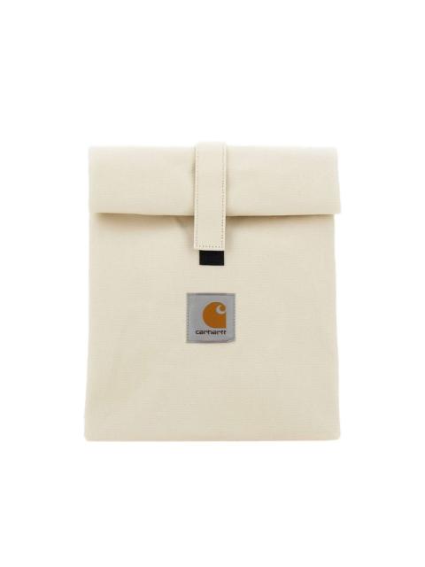 Carhartt roll-top logo patch tote bag