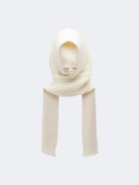 Moncler Ribbed-knit wool and cashmere hood