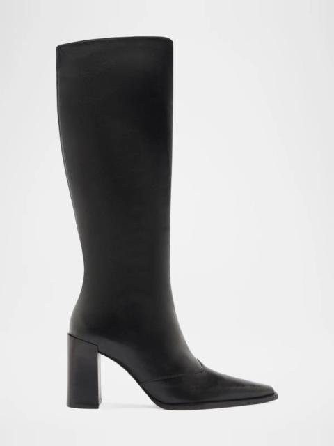SCHUTZ 85mm Raffaela Leather Knee-High Boots