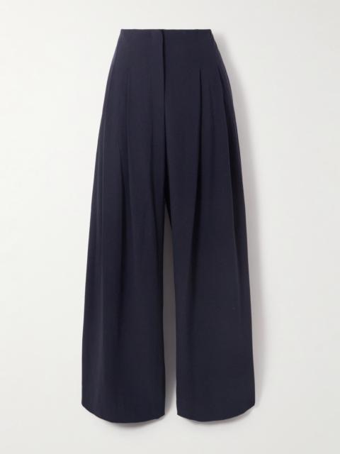 TWP Carries Pleated Wool-crepe Wide-leg Pants