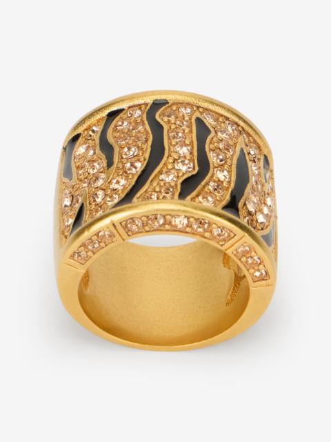 Roberto Cavalli Gold-Tone Roar Ring