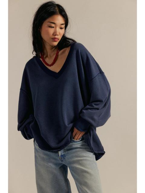 FREE PEOPLE We The Free Venice V-Neck Sweatshirt