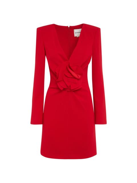 ROLAND MOURET floral-appliqué dress