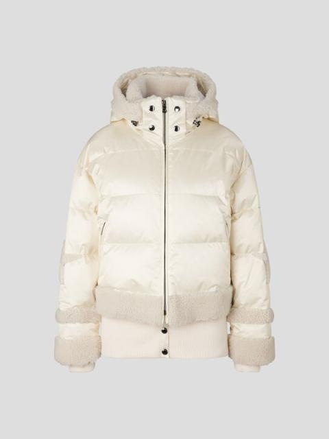 BOGNER Mia down ski jacket in Off-white