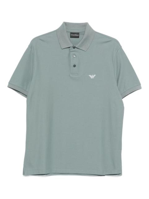 EMPORIO ARMANI blue polo shirt