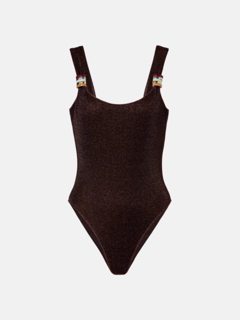 Oséree Lumière ring-detail swimsuit