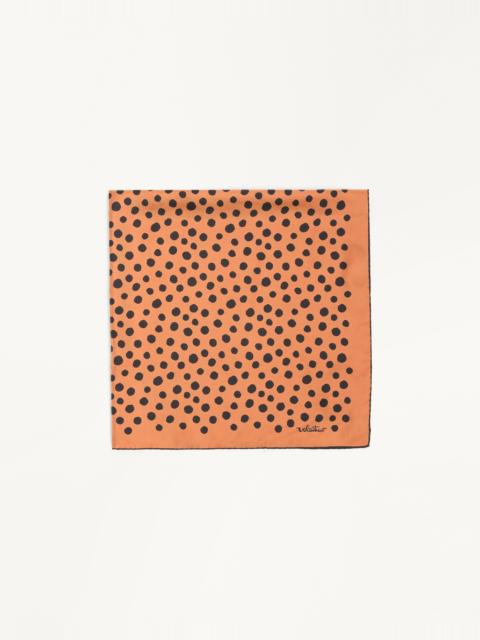 Valentino DALMATIAN POLKA DOT SILK SCARF