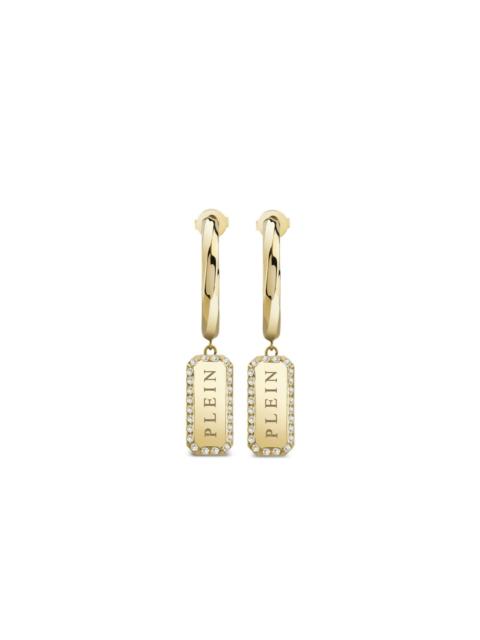 PHILIPP PLEIN Crystal Tag earrings
