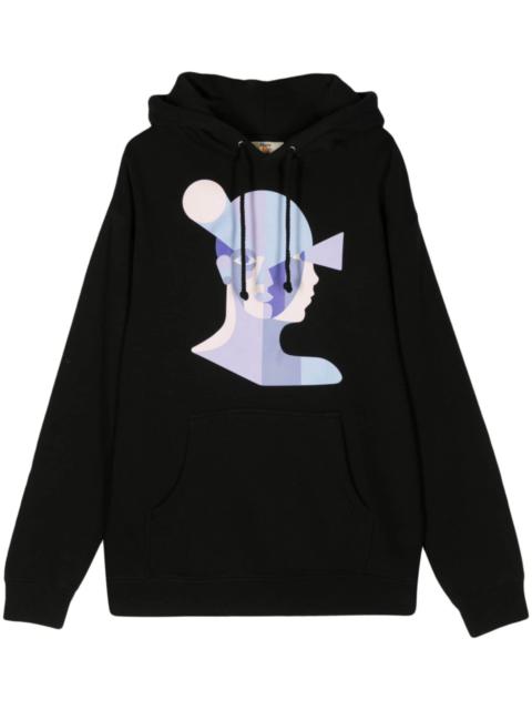 KidSuper Bauhaus Face printed hoodie