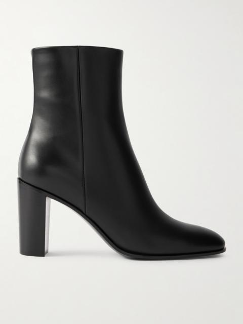 Gianvito Rossi Vitello Glove 85 Leather Ankle Boots