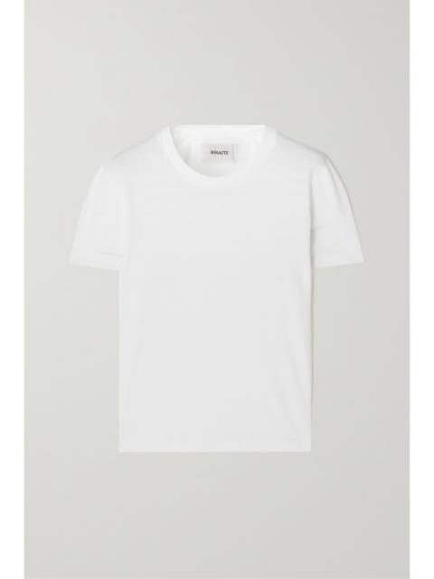 KHAITE Emmylou Cotton-jersey T-shirt