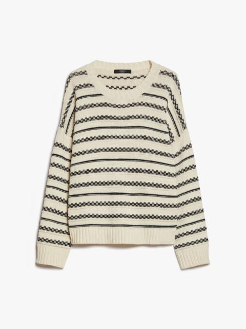 WEEKEND Max Mara FOSTER Striped cotton yarn sweater