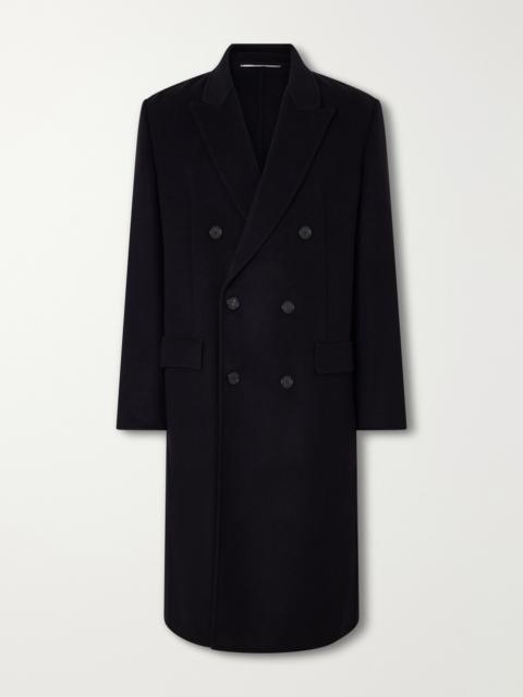 SAINT LAURENT Double-Breasted Wool-Blend Coat