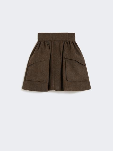 Max Mara BERNINI1234 Short wool skirt