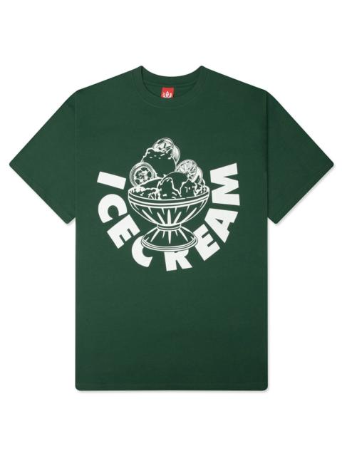 ICECREAM ROSE S/S TEE - HUNTER GREEN