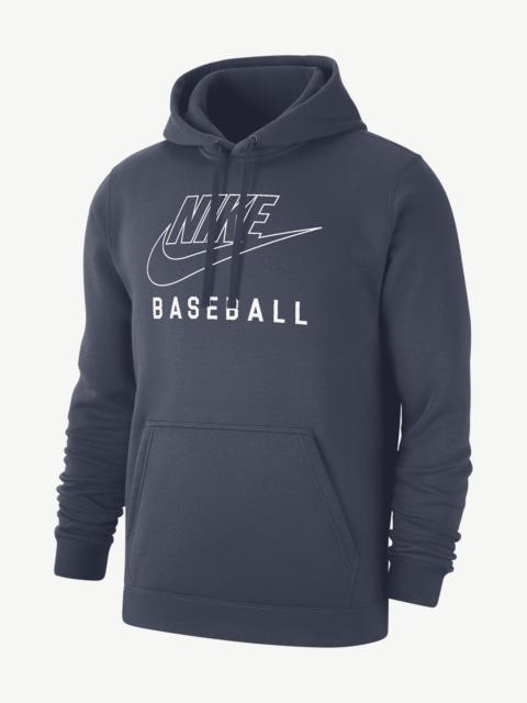 Nike Nike Swoosh Club Fleece Men s Baseball Pullover Hoodie REVERSIBLE