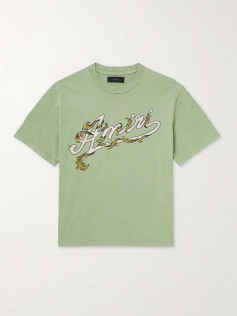 Filigree Logo-Print Cotton-Jersey T-Shirt
