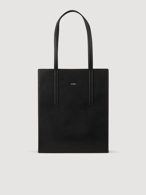 Sandro Plain leather tote bag
