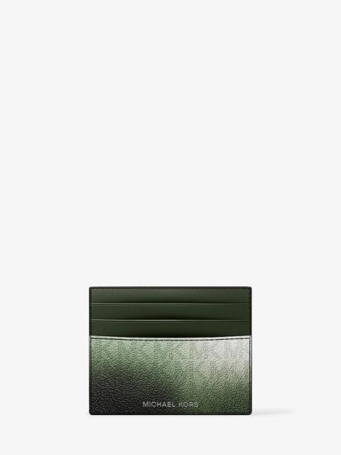 MICHAEL KORS Cooper Ombré Signature Logo Card Case
