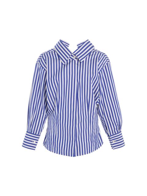 Givenchy Sculpted Striped Cotton Poplin Shirt multi