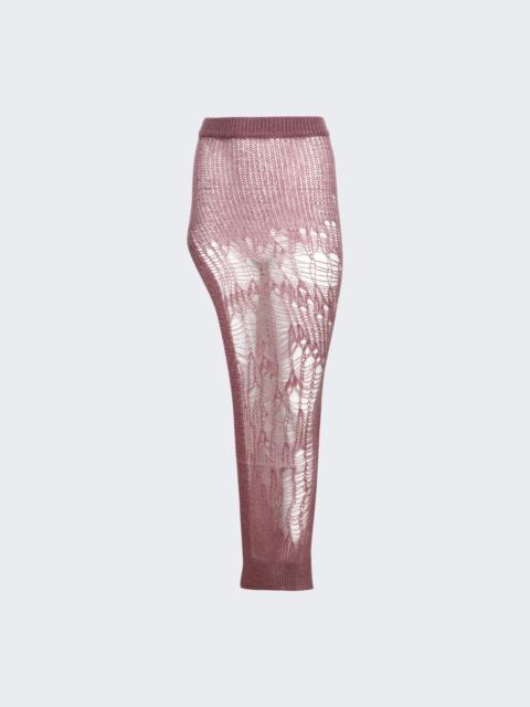 Rick Owens Spider Distressed Maxi Skirt Thulian