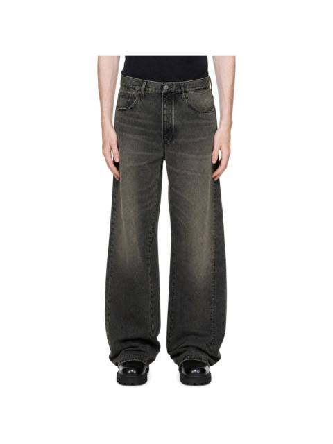 SUNFLOWER Black Wide Twist Jeans