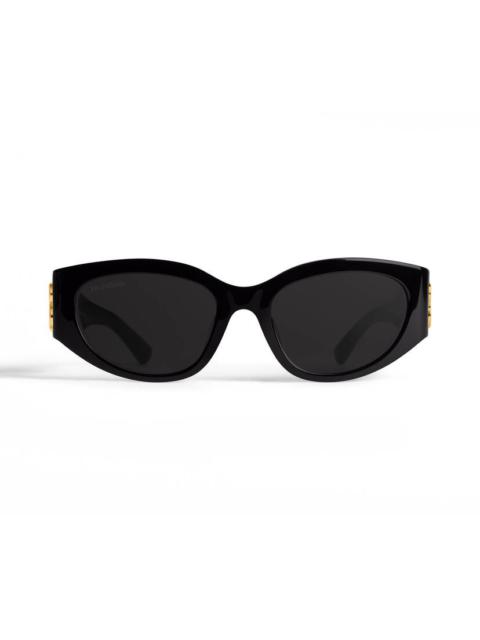 Women's Bossy Round Af Sunglasses  in Black