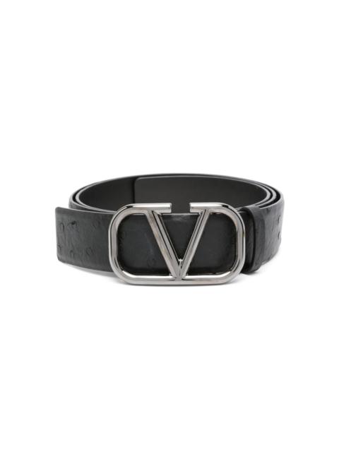 VLogo Signature leather belt