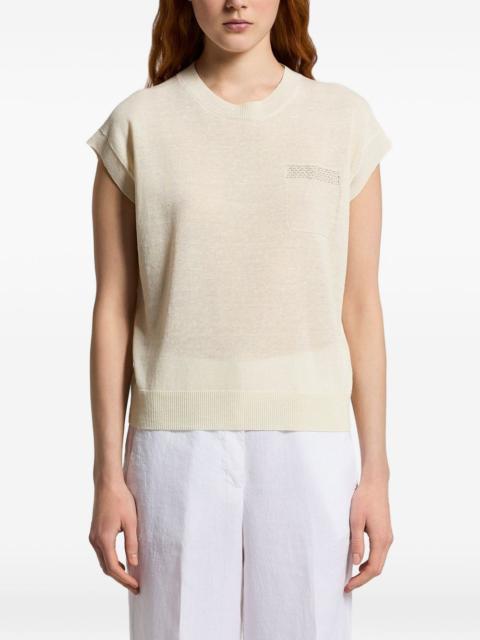PESERICO pocket knitted top