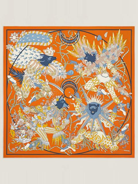 Hermès Le Sacre des Saisons scarf 90