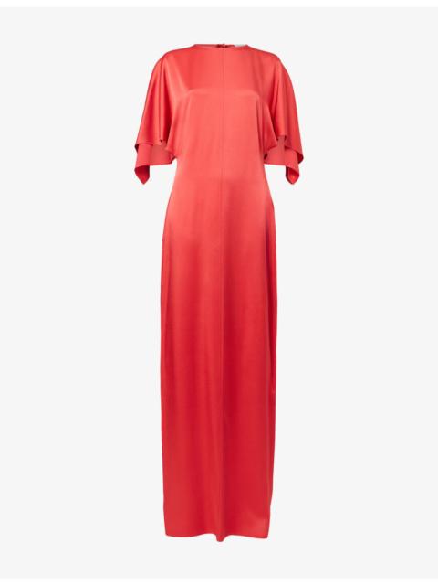 Stella McCartney Handkerchief Sleeve Satin Dress