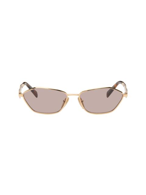 Prada Gold Cat-Eye Sunglasses