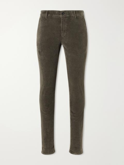 SLOWEAR Straight-Leg Cotton-Blend Corduroy Trousers