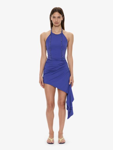 CHRISTOPHER ESBER Beach Quartz Ruched Mini Dress