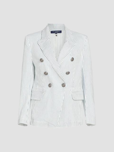 KOBI HALPERIN Women's Cera Striped Double-Breasted Jacket - Ivory Multi