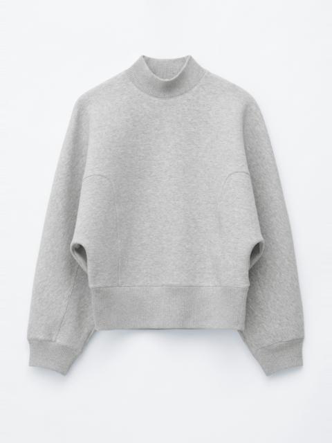 & Other Stories Mock Neck Scuba Sweatshirt