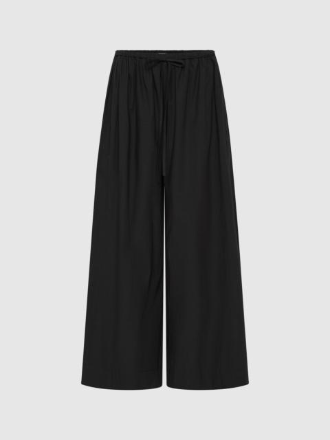 ST. AGNI Cotton Hybrid Wide Leg Pants - Black