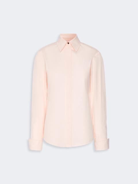 Sportmax ACCORDO Poplin fitted-waist shirt - POWDER