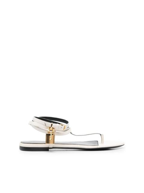 TOM FORD Padlock flat sandals