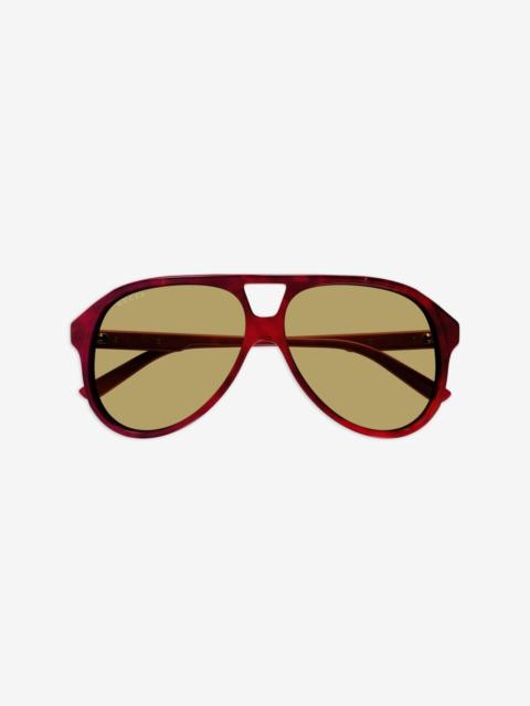 GUCCI Interlocking G pilot-frame sunglasses