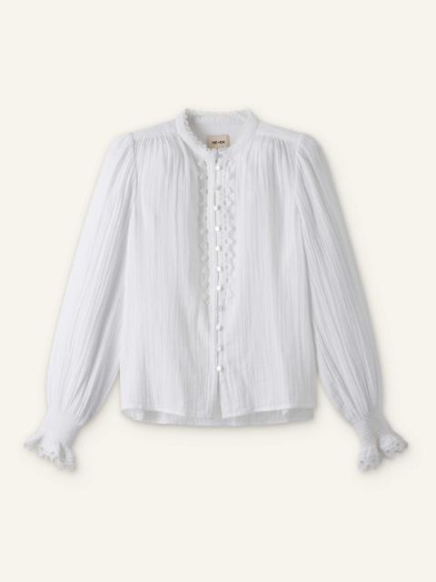 ME+EM Broderie Summer Blouse