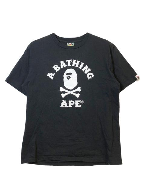 A BATHING APE® Captain Ape Crossbone Tee "Black" 4I72110005