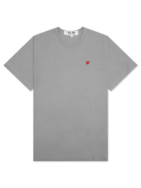 Comme des Garçons PLAY COMME DES GARCONS PLAY SMALL RED HEART T-SHIRT - GREY
