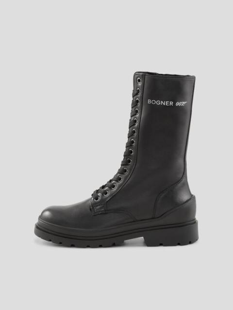 BOGNER St.Moritz x Bond 007 Boots with spikes in Black
