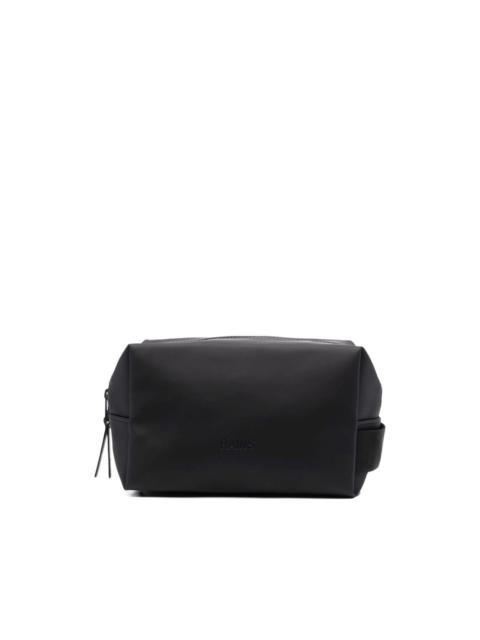 RAINS polyurethane zippered toiletry bag