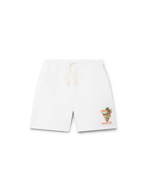 CASABLANCA White Tennis Club Icon Sweatshort