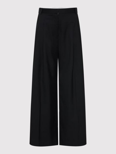 ST. AGNI Side Stripe Homme Pant - Black Pinstripe