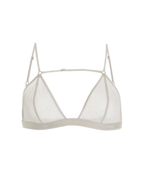 NENSI DOJAKA Nensi Dojaka for Calvin Klein Mesh Triangle Bra grey