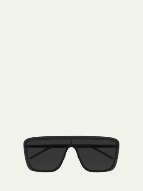 SAINT LAURENT Unisex Mask Metal Shield Sunglasses